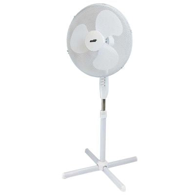 Elit Fan F16N Oscillation function, Adjustable vertical angle, Mesh grill, Super forceful, Quite engine - White EU