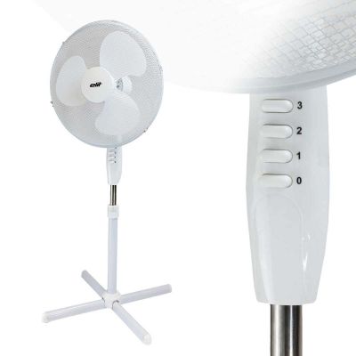 Elit Fan F16N Oscillation function, Adjustable vertical angle, Mesh grill, Super forceful, Quite engine - White EU