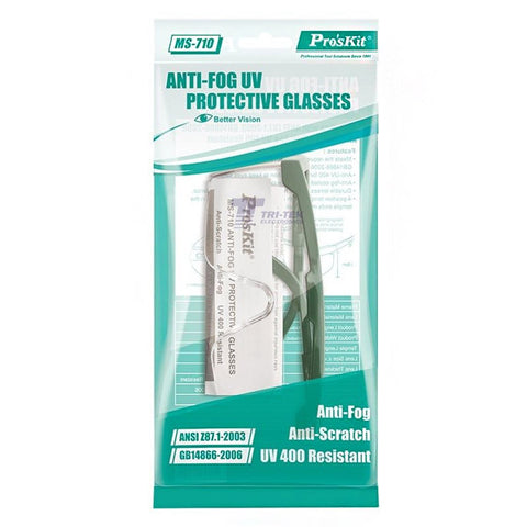 Pro's Kit MS-710 - Anti-Fog UV Protective Glasses