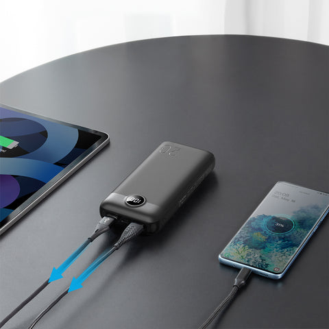 Veger (L20) - VP2039PD - Fast Charging Powerbank Digital 3-Port - 20.000mAh - White