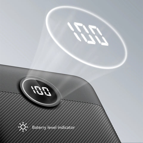 Veger (L30) Fast Charging Powerbank Digital 4-Port - 30.000mAh - Black