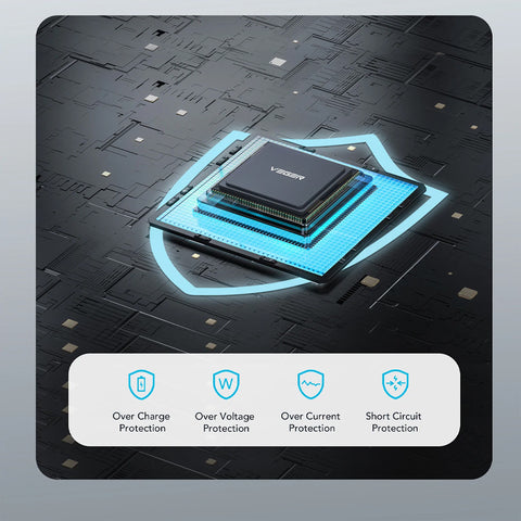 Veger (L30) Fast Charging Powerbank Digital 4-Port - 30.000mAh - Black