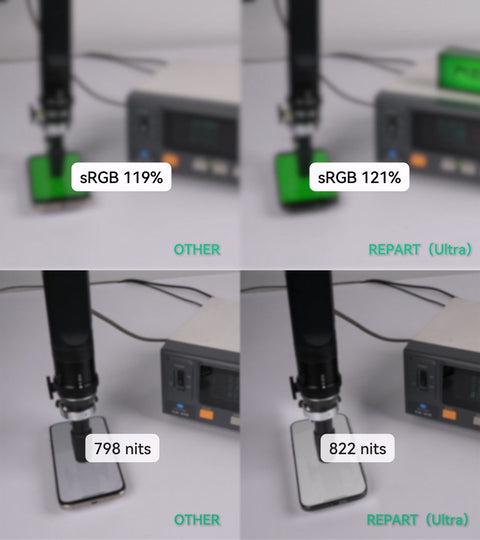 Apple iPhone 16 Pro LCD Display + Touchscreen - REPART ULTRA - Soft OLED - 120Hz - Black