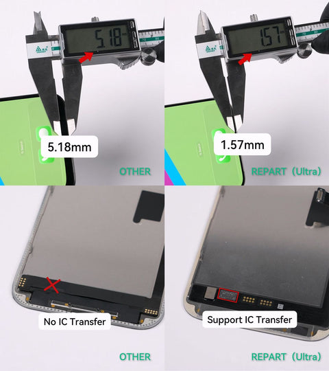 Apple iPhone 16 Pro LCD Display + Touchscreen - REPART ULTRA - Soft OLED - 120Hz - Black