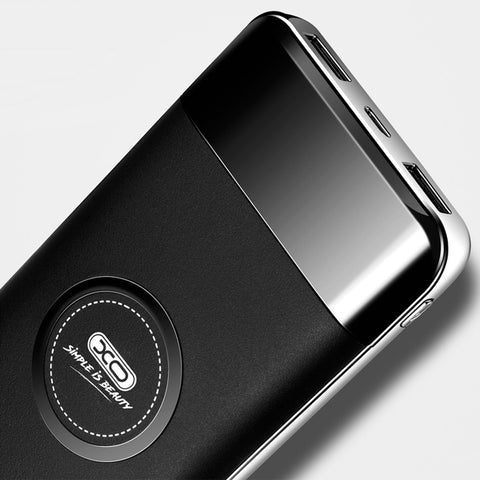 XO Wireless QI Powerbank Charger - 10.000mAh - Bussiness Black