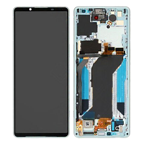 Sony Xperia 1 IV (XQCT62-B) LCD Display + Touchscreen + Frame - A5046145A - White