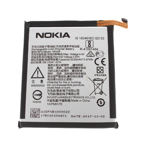 Nokia 8 (TA-1004) Battery HE328 - BPNB100002S 3030 mAh