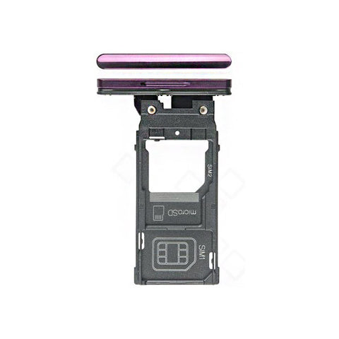 Sony Xperia XZ3 (H9493) Simcard holder + Memorycard Holder (Dual-SIM)  Red