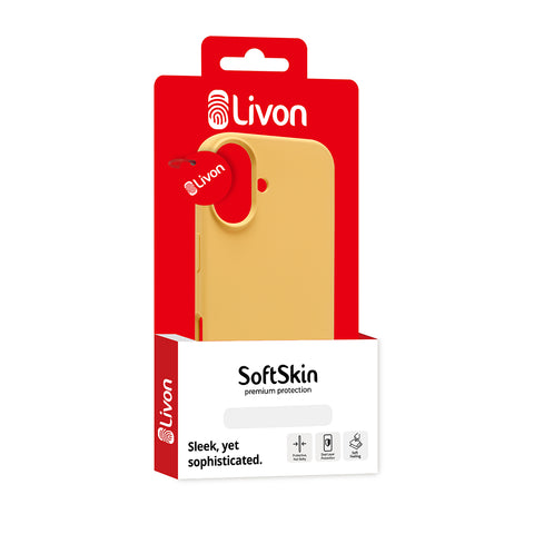 Livon iPhone 14 Plus SoftSkin - Yellow Shine