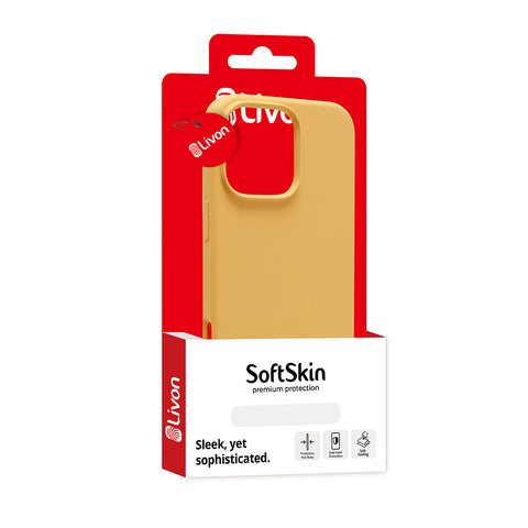 Livon iPhone 14 Pro Max SoftSkin - Yellow Shine