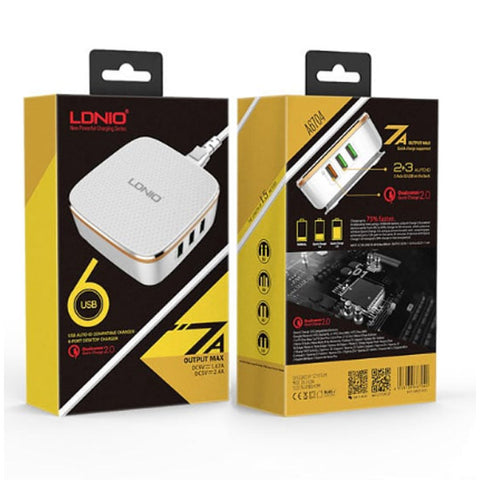 LDNIO - 2.0 Quick Charge 6 USB Port Charger - A6704