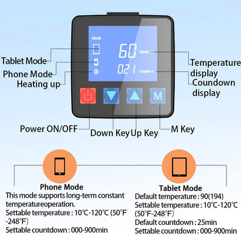 CPB320 - Grande station chauffante pour retirer les écrans de tablettes/iPad et écrans de smartphones 380 mm * 220 mm - Dissolvant de colle - Ouvre écran