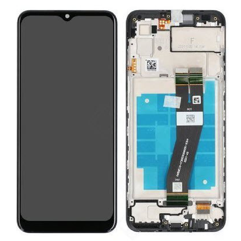 Ecran LCD Samsung SM-A035G Galaxy A03 + Tactile + Châssis - GH81-21626A - Noir