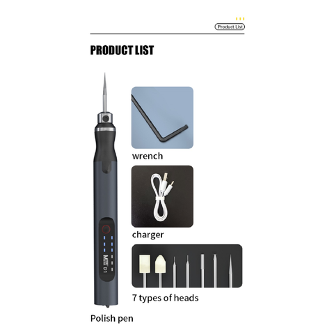 Ma-Ant D1 Electric Polishing & Grinding Pen - Mini Dremel