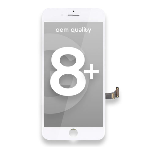 Ecran LCD Apple iPhone 8 Plus + Vitre Tactile - Qualité OEM - Blanc