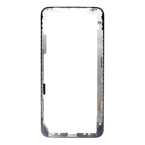 Verre Apple iPhone XS Max avec cadre avant + ruban adhésif + OCA - Noir OEM