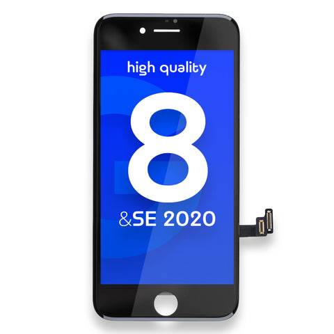 Apple iPhone 8/iPhone SE (2020)/iPhone SE (2022) Écran LCD + Écran Tactile - Haute Qualité - Noir