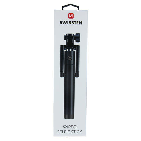 Swissten Selfie Stick - With 3.5mm Jack Cable
