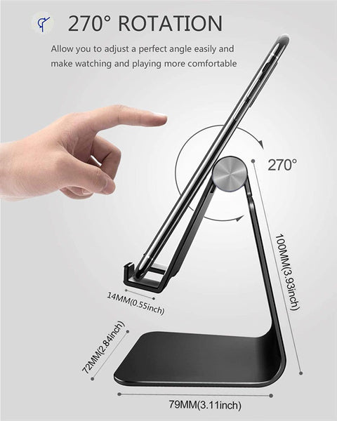 Support de table en aluminium Swissten - Pour Smartphone