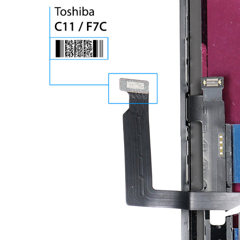 Ecran LCD Apple iPhone 11 + Vitre Tactile - Qualité OEM (Toshiba) - Noir