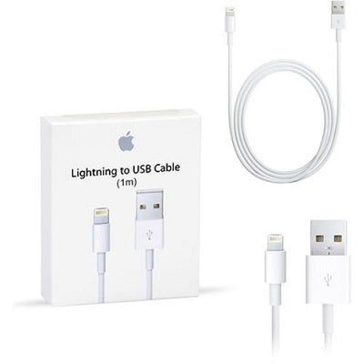 Apple Lightning To USB Cable - 1 meter - Ratail Packing - AP-MXLY2ZM/A & AP-MQUE2ZM/A