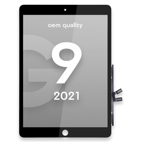 Apple iPad 9 (10.2) - 2021 Écran tactile/Numériseur - Qualité OEM - Noir