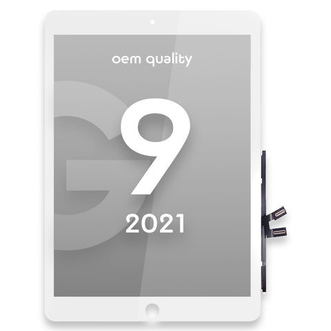 Apple iPad 9 (10.2) - 2021 Touchscreen/Digitizer - OEM Quality - White