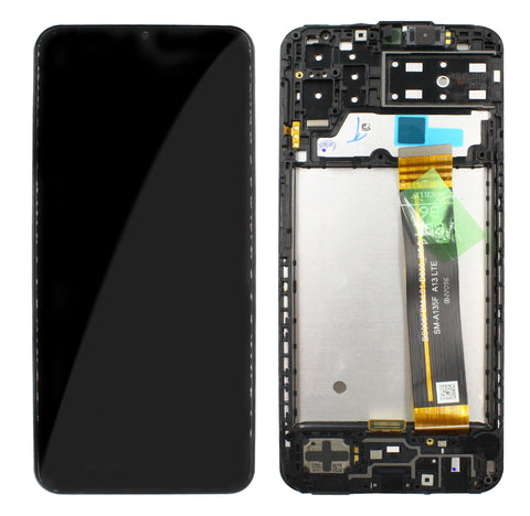 Ecran LCD Samsung SM-A135F Galaxy A13 4G + Tactile + Châssis - GH82-28508A/GH82-28653A - Noir