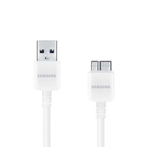 Câble Data Micro USB Samsung 3.0/21 Broches - Blanc - 100cm (Vrac) - ET-DQ10Y0WE